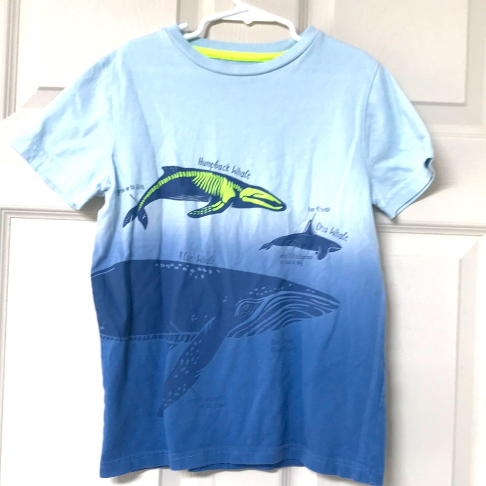 Boys MiniBoden whale shirt